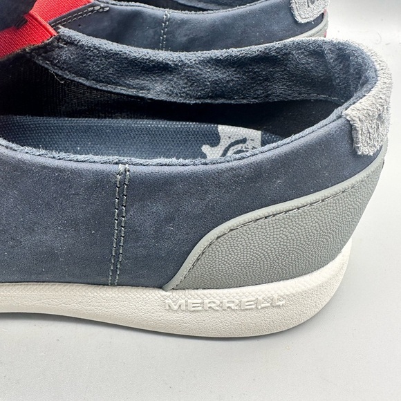 Merrell Men's Dark Blue and Red Loafers - Picture 2 of 9